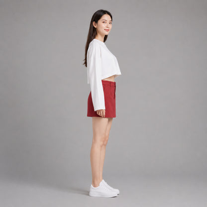 COLEGACY Women High Waist Mini Skirt