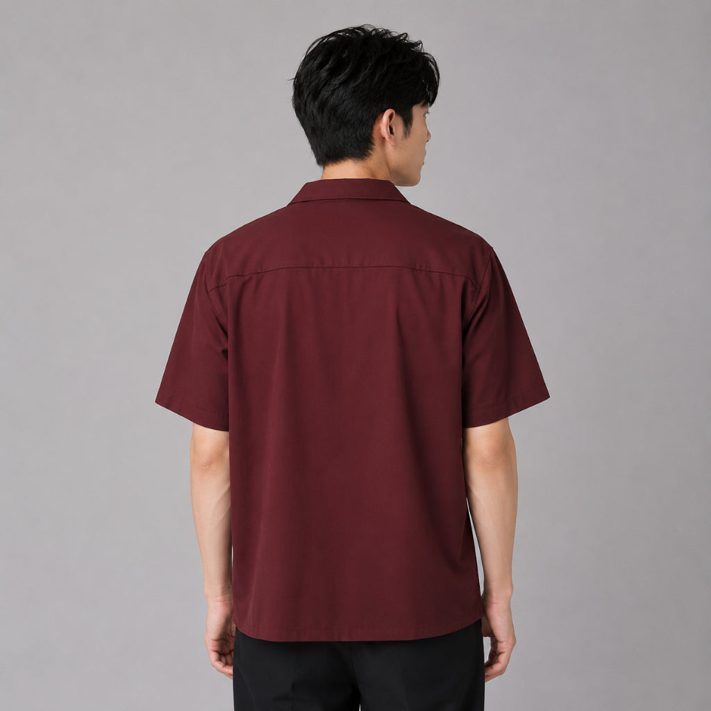 COLEGACY Men Smart Casual Short Sleeve Shirt
