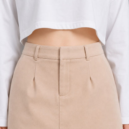 COLEGACY Women High Waist Mini Skirt