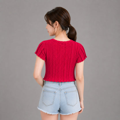 COLEGACY Women Knit Crop Top