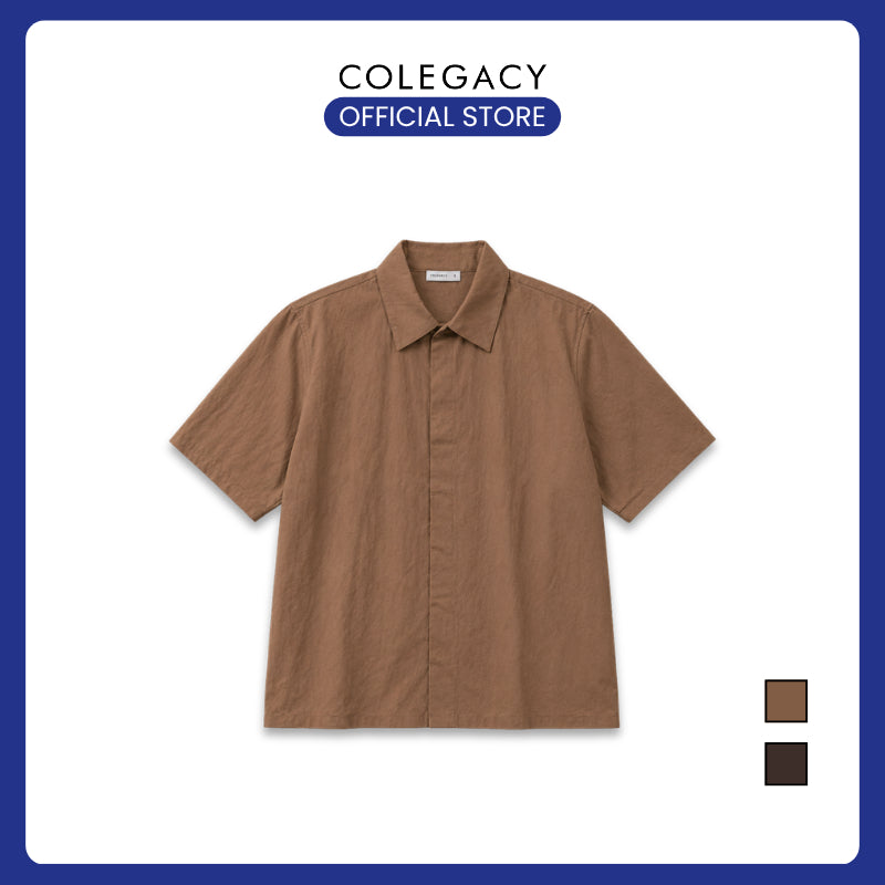 COLEGACY Men Oversized Short Sleeve Shirt