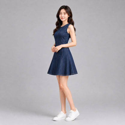 COLEGACY Women Sleeveless Mini Dress