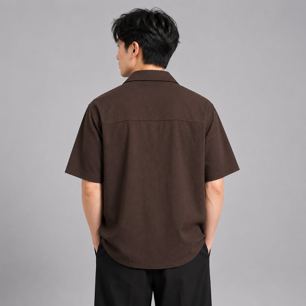 COLEGACY Men Oversized Short Sleeve Shirt