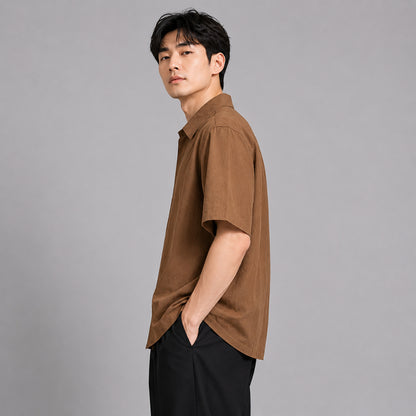 COLEGACY Men Oversized Short Sleeve Shirt