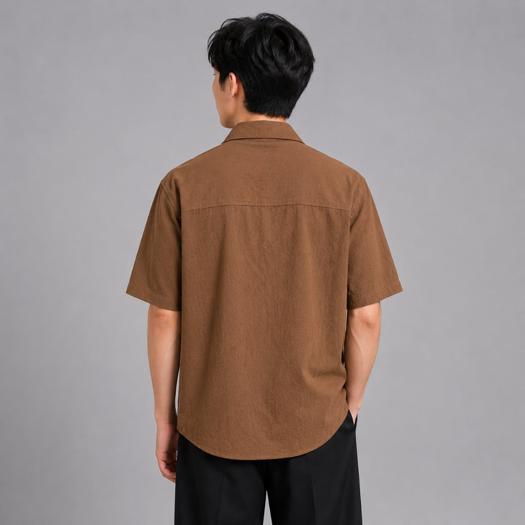 COLEGACY Men Oversized Short Sleeve Shirt