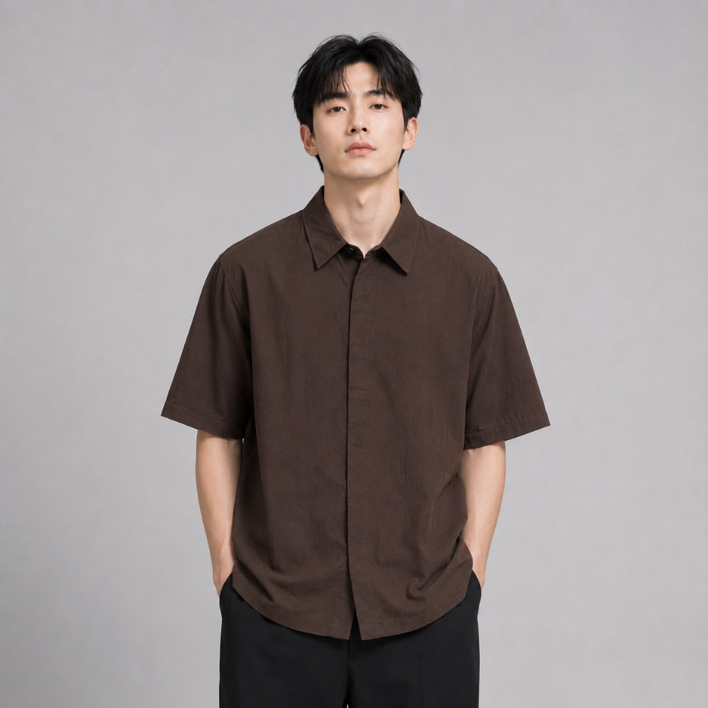 COLEGACY Men Oversized Short Sleeve Shirt