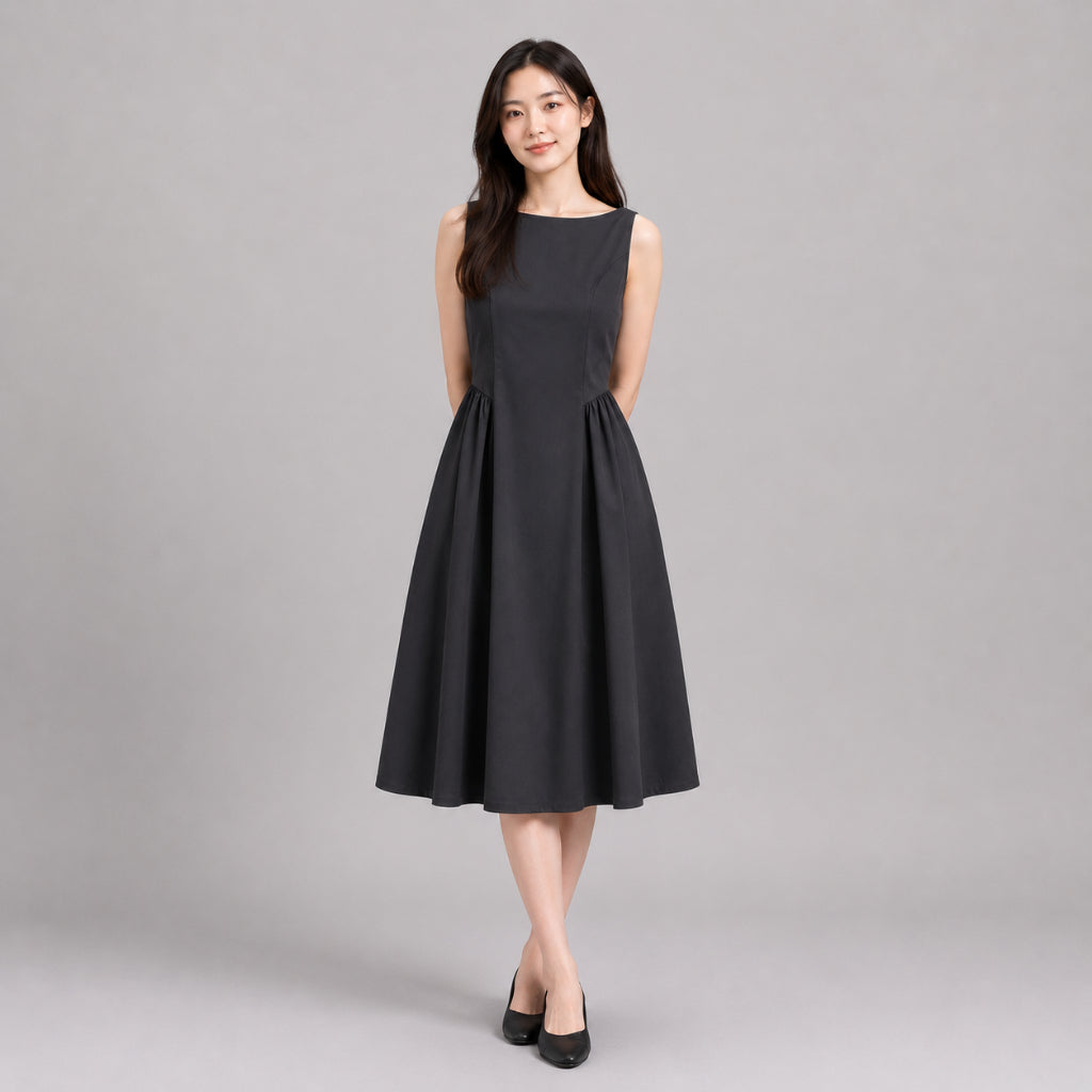 COLEGACY Women Sleeveless A-Line Dress