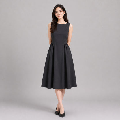 COLEGACY Women Sleeveless A-Line Dress