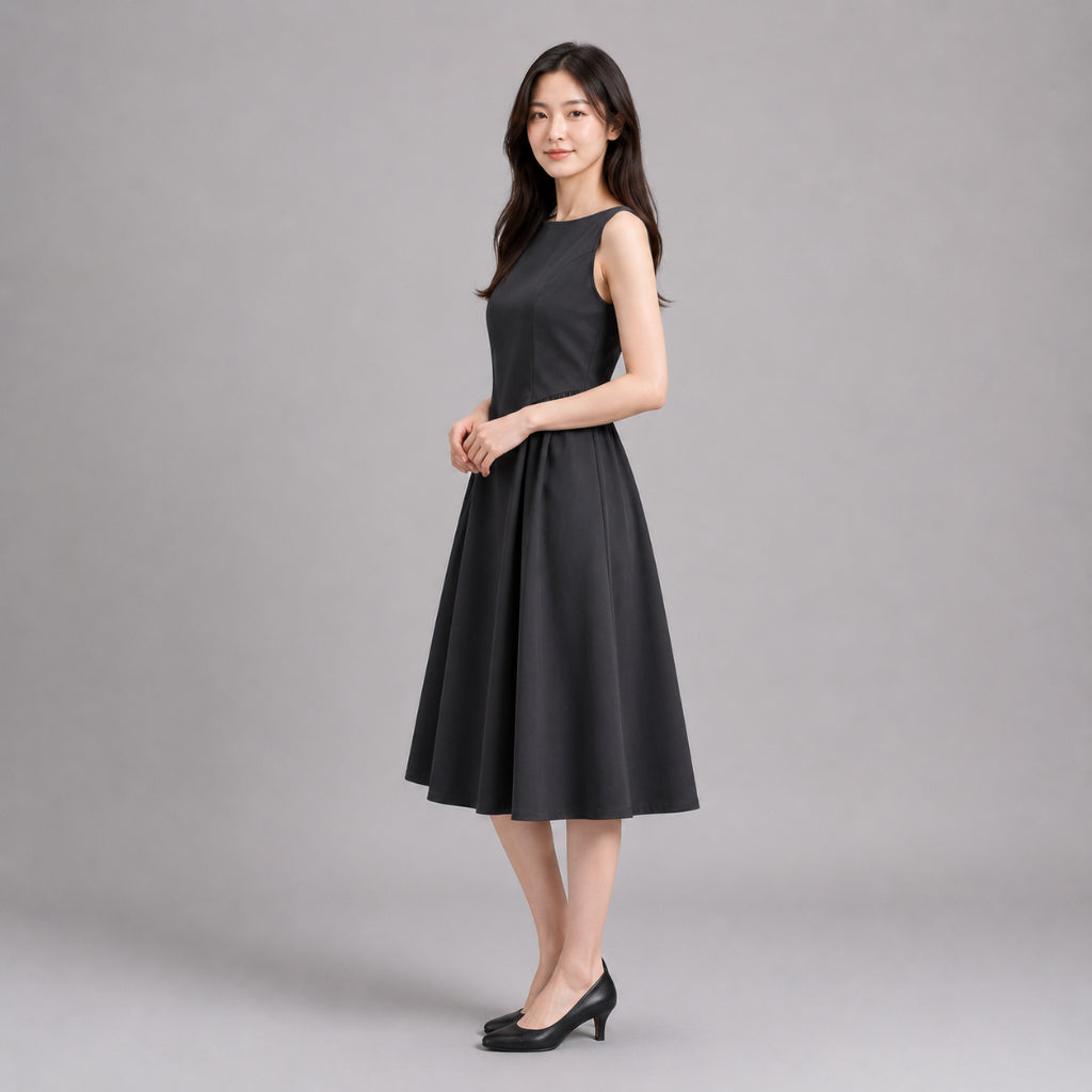 COLEGACY Women Sleeveless A-Line Dress