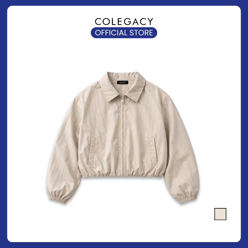 COLEGACY Women Cropped Zip Jacket