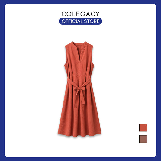 COLEGACY Women Sleeveless Midi Dress