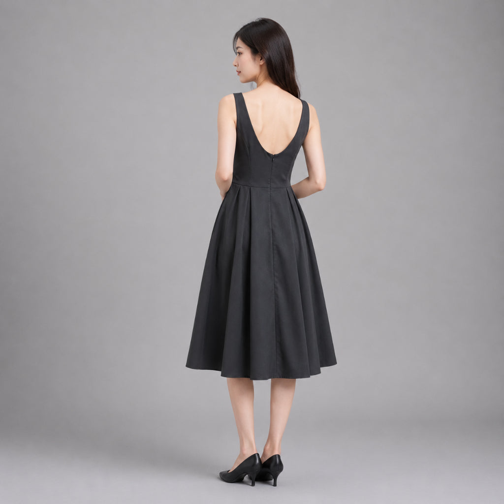COLEGACY Women Sleeveless A-Line Dress
