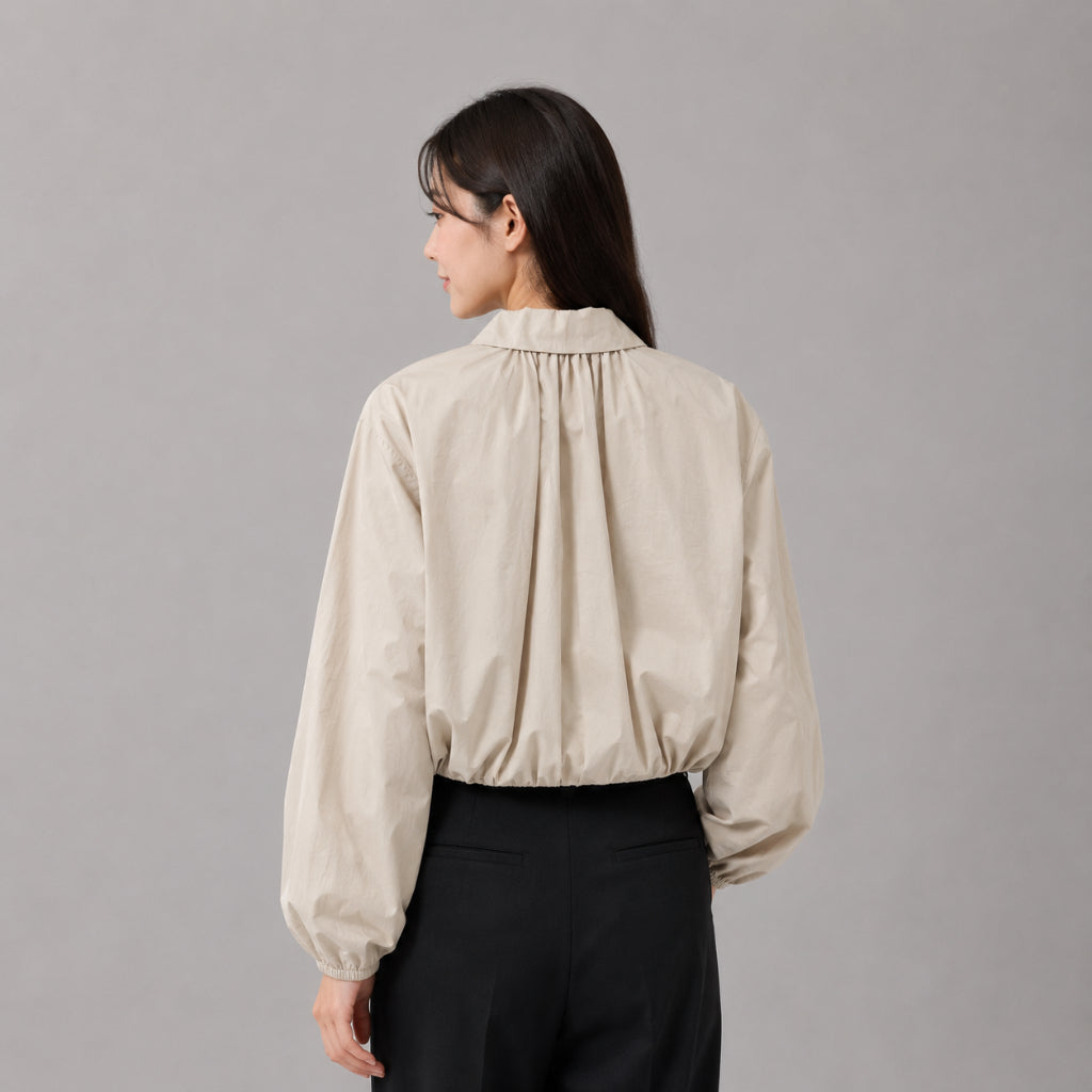 COLEGACY Women Cropped Zip Jacket