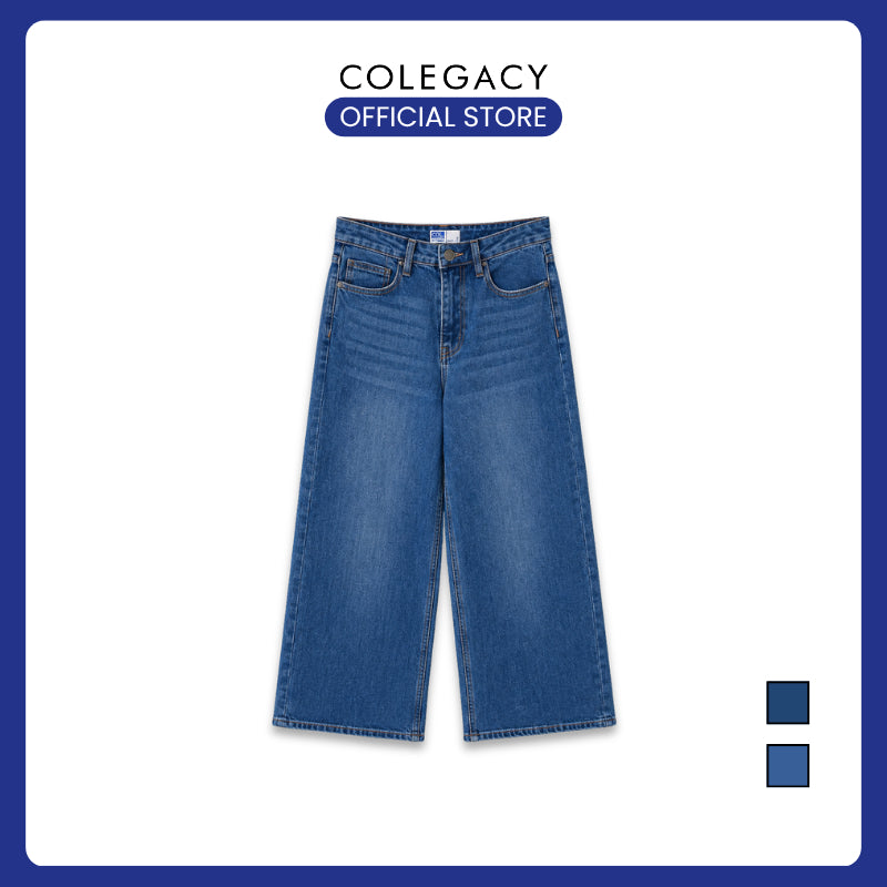 COLEGACY Women High Waist Wide Leg Jeans