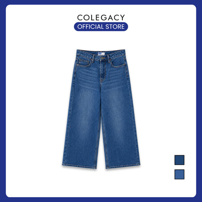 COLEGACY Women High Waist Wide Leg Jeans