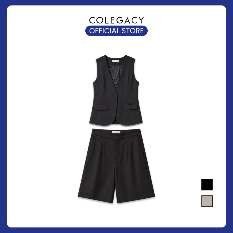 COLEGACY Women Sleeveless Vest & Short Pants Set