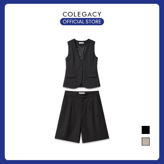 COLEGACY Women Sleeveless Vest & Short Pants Set