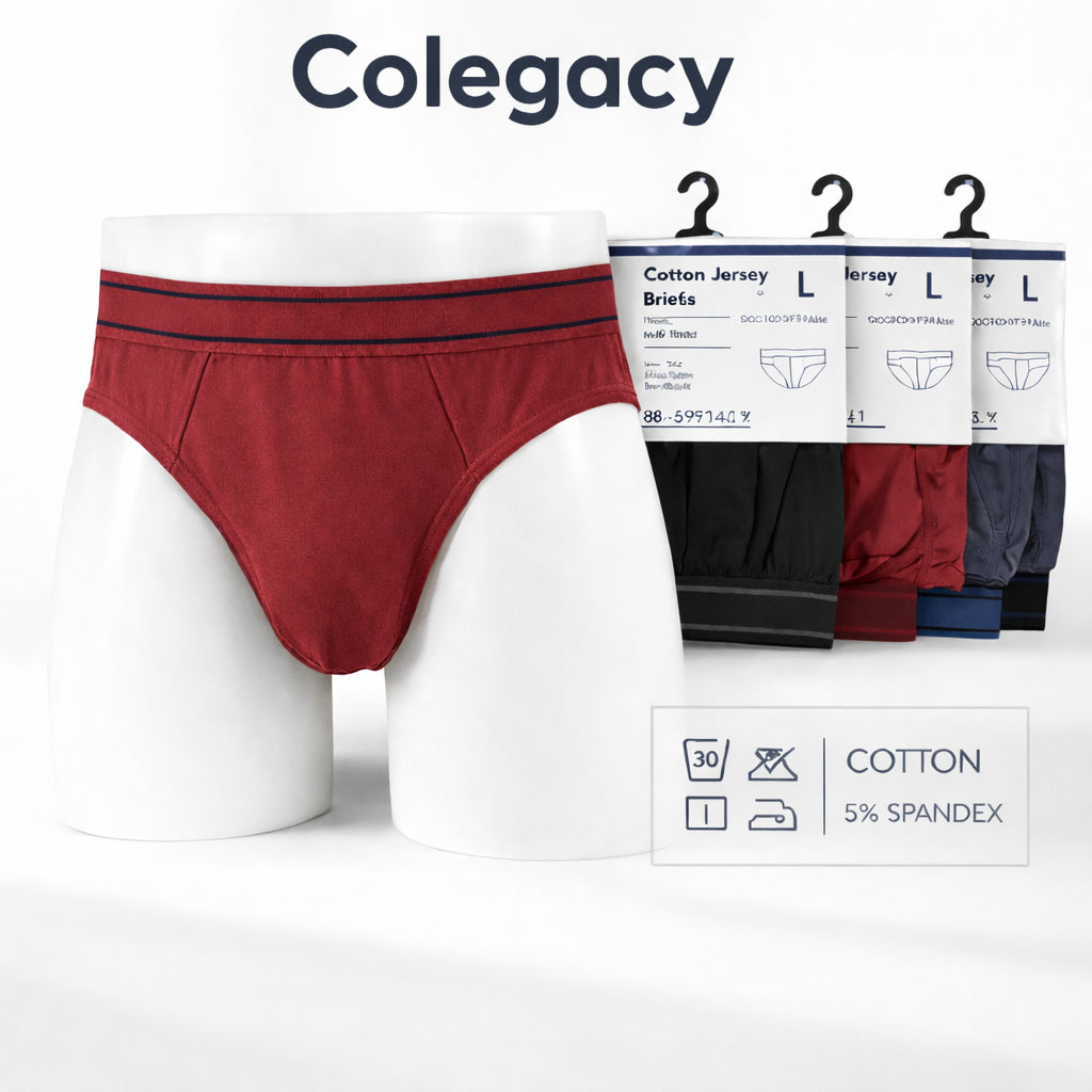 COLEGACY Premium Cotton Stretch Briefs