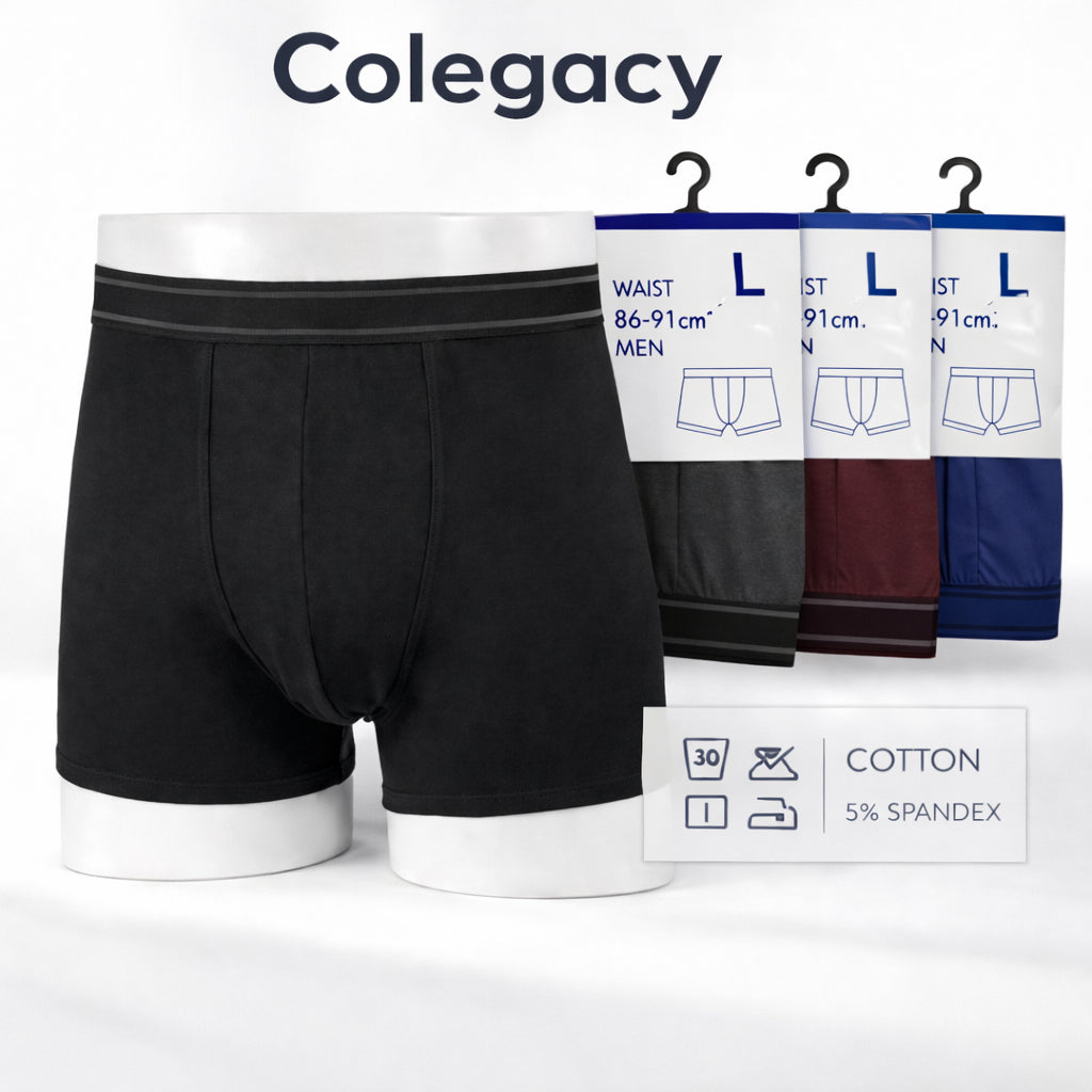 COLEGACY Premium Cotton Boxer Briefs