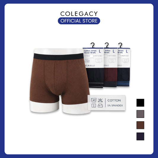 COLEGACY Premium Cotton Boxer Briefs – Soft • Stretchable • Breathable