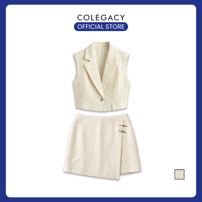 COLEGACY Women Top Mini Skirt Office Lady Outfit