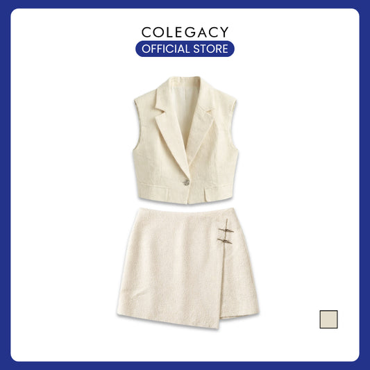COLEGACY Women Top Mini Skirt Office Lady Outfit