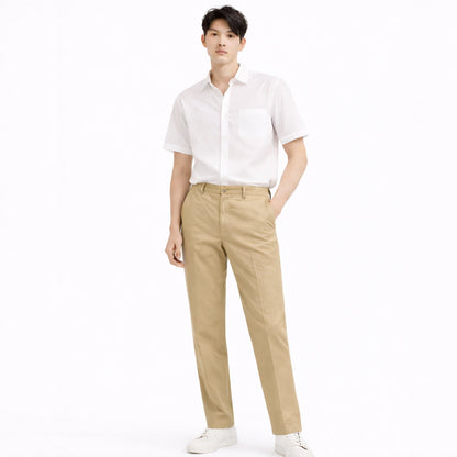 COLEGACY Men Slim Fit Chino Pants | Stretch Casual Trousers Korean Style