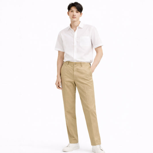 COLEGACY Men Slim Fit Chino Pants | Stretch Casual Trousers Korean Style