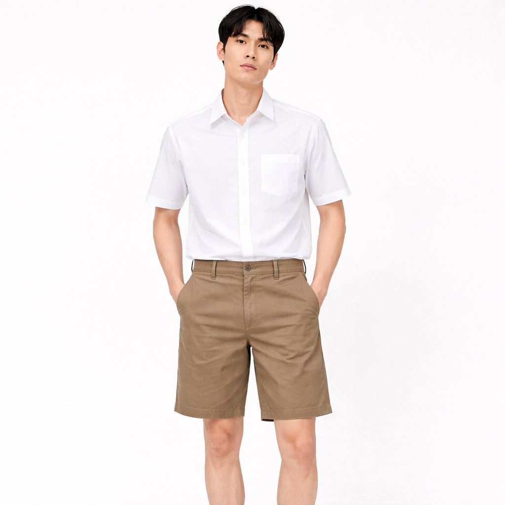 COLEGACY Men Casual Short Pants | Korean Style Slim Fit Cotton Shorts | Premium Quality Smart Casual Streetwear