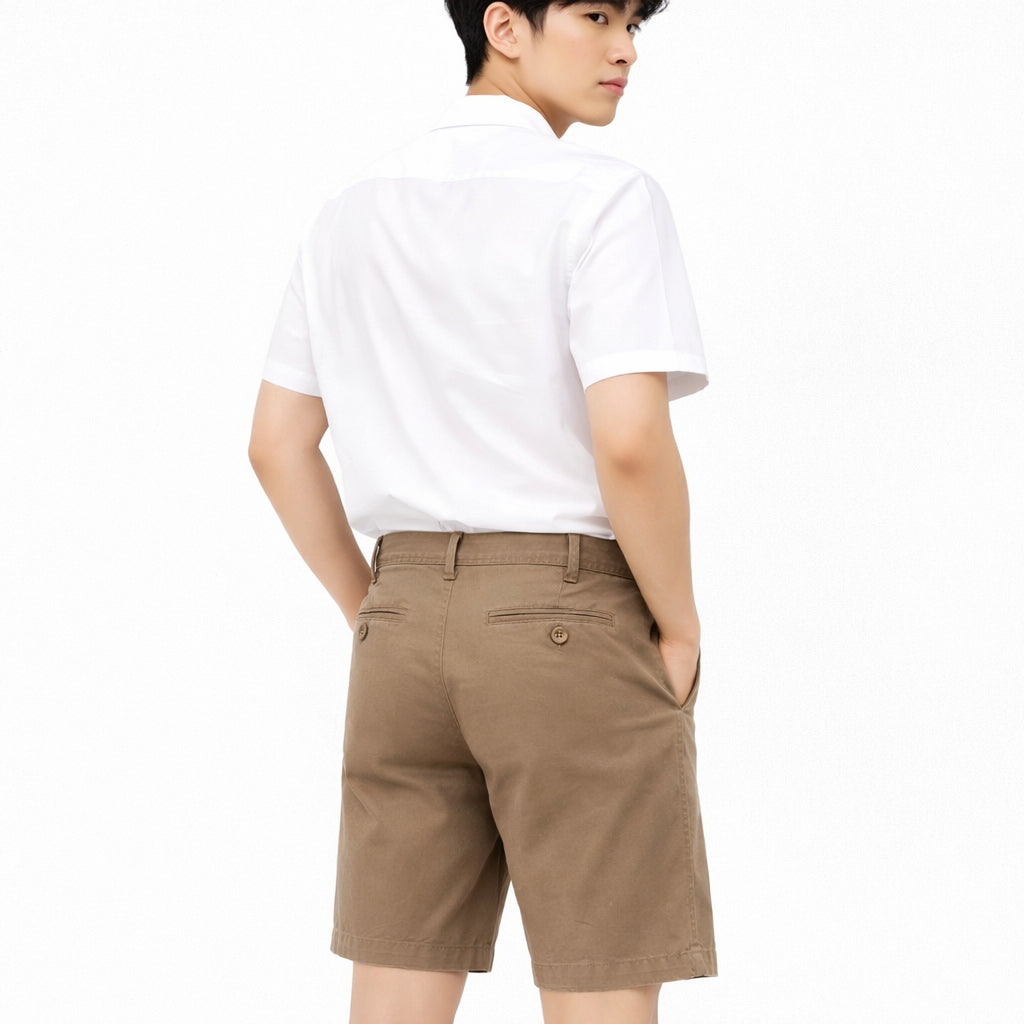 COLEGACY Men Casual Short Pants | Korean Style Slim Fit Cotton Shorts | Premium Quality Smart Casual Streetwear