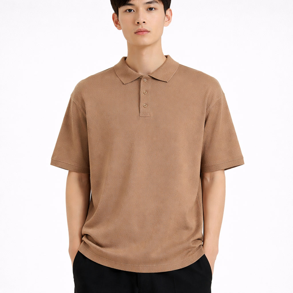 COLEGACY Men Knit Polo Shirt