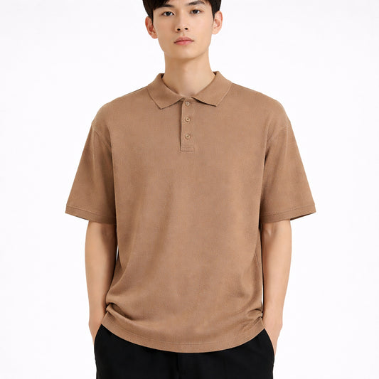 COLEGACY Men Knit Polo Shirt