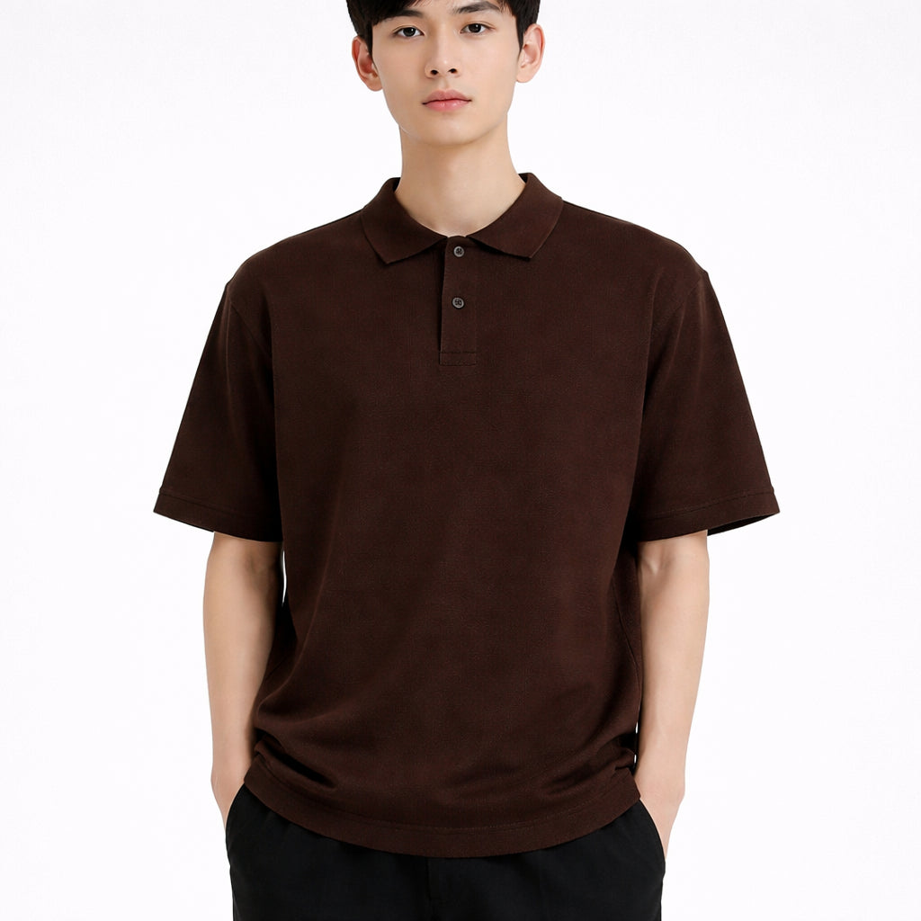COLEGACY Men Knit Polo Shirt