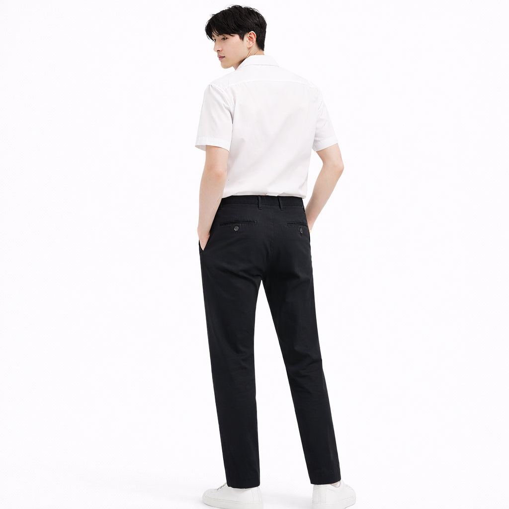 COLEGACY Men Slim Fit Chino Pants | Stretch Casual Trousers Korean Style