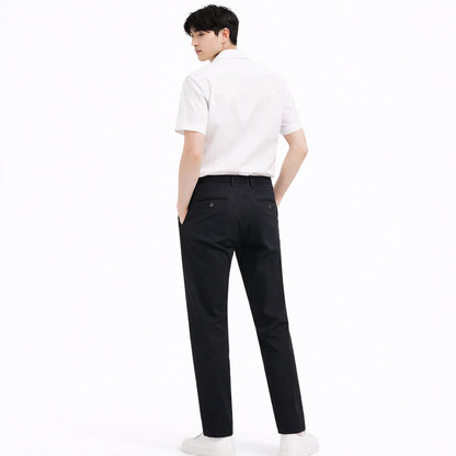 COLEGACY Men Slim Fit Chino Pants | Stretch Casual Trousers Korean Style