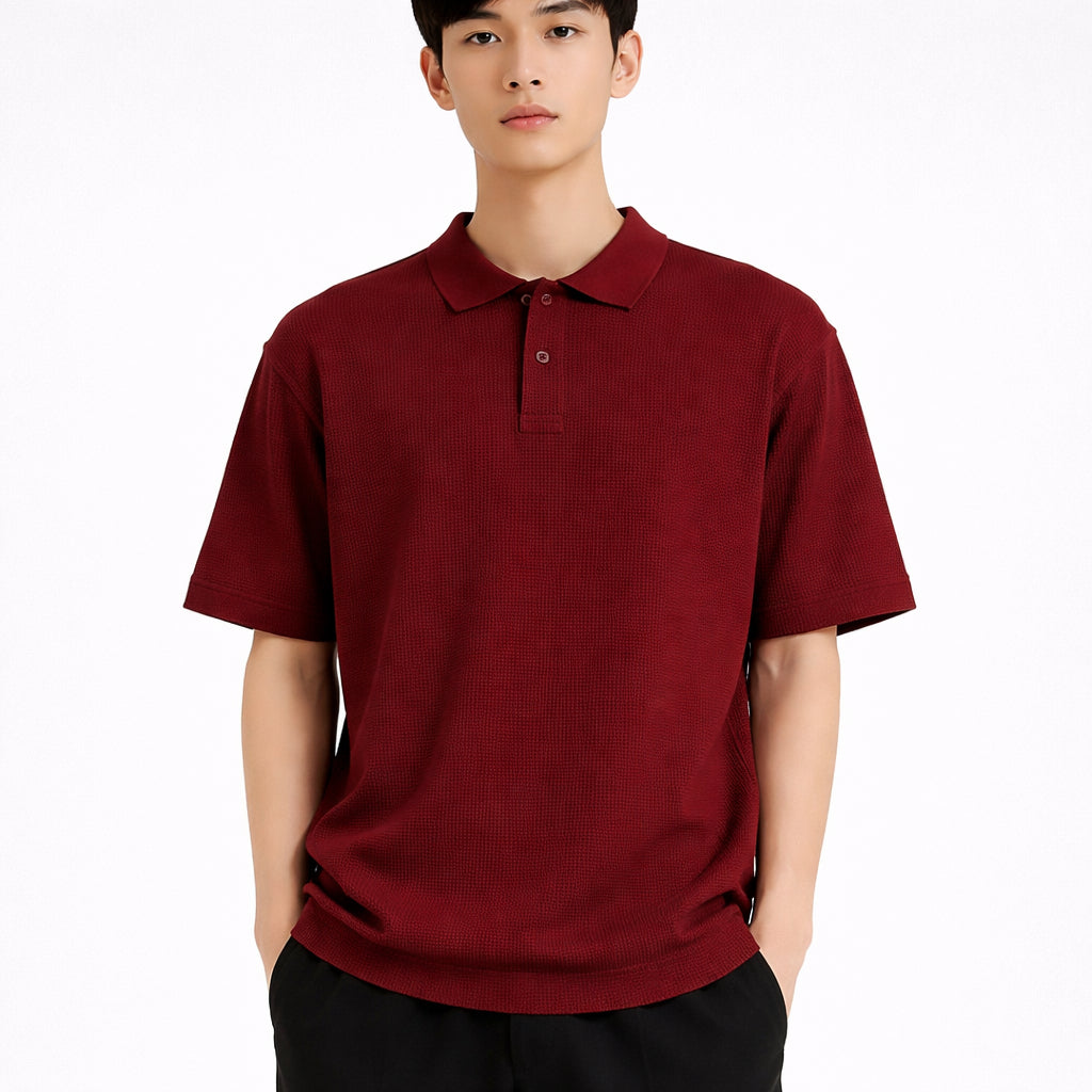 COLEGACY Men Knit Polo Shirt