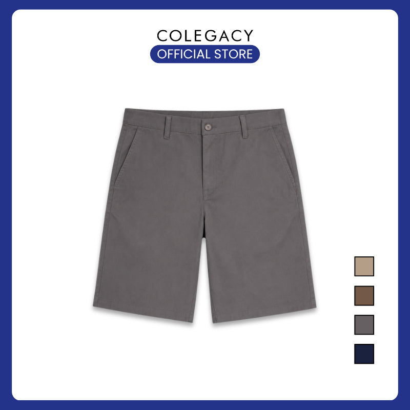 COLEGACY Men Casual Short Pants | Korean Style Slim Fit Cotton Shorts | Premium Quality Smart Casual Streetwear