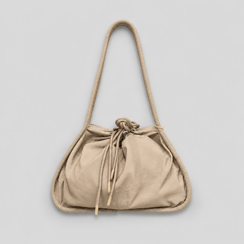 COLEGACY Soft Drawstring Nylon Shoulder Bag