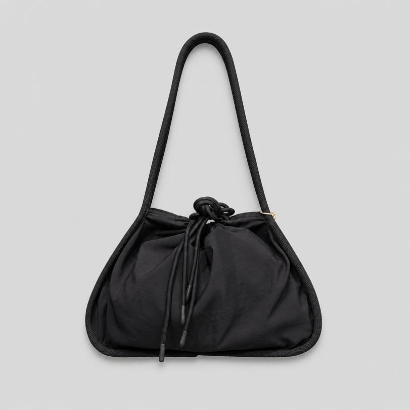 COLEGACY Soft Drawstring Nylon Shoulder Bag