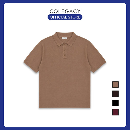 COLEGACY Men Knit Polo Shirt