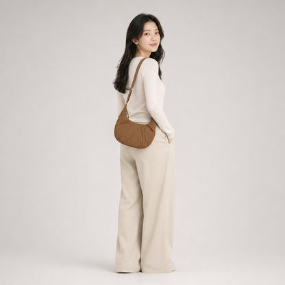 COLEGACY Nylon Round Shoulder Bag