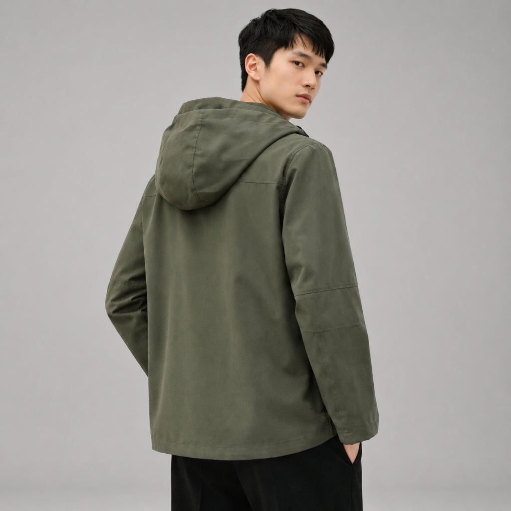 COLEGACY Men Hooded Windbreaker