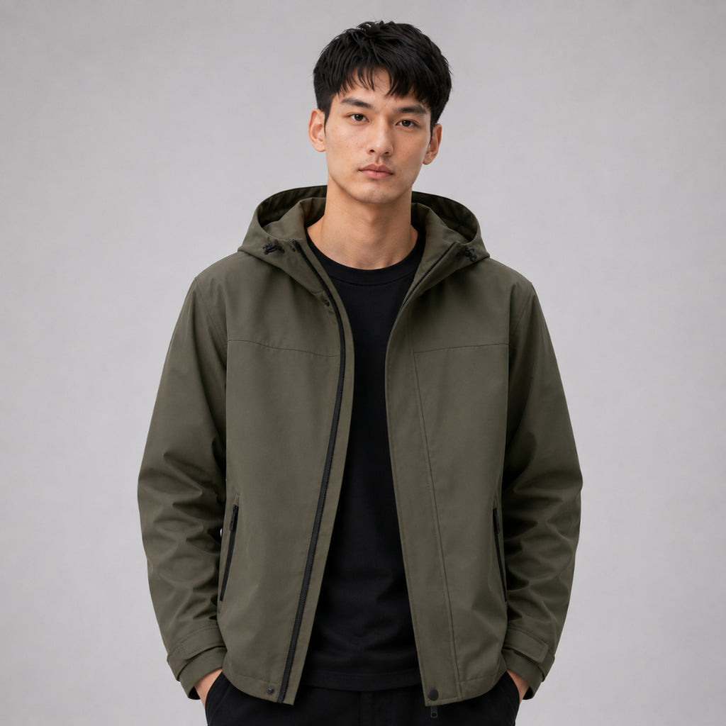 COLEGACY Men Hooded Windbreaker