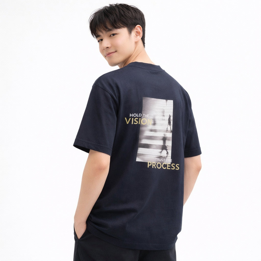 COLEGACY Men Hold The Vision Graphic T-Shirt