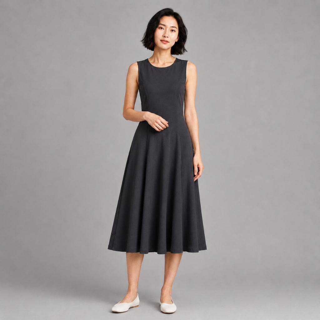 COLEGACY Women Sleeveless Long Dress