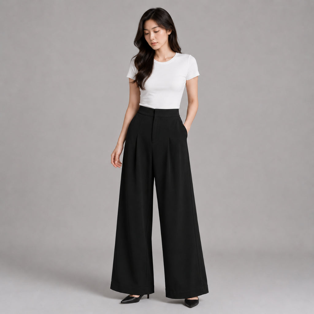 COLEGACY Women Wide Leg Pants