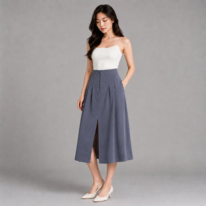 COLEGACY Women A-Line Midi Skirt