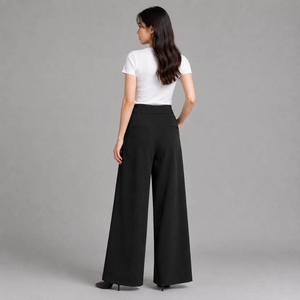 COLEGACY Women Wide Leg Pants