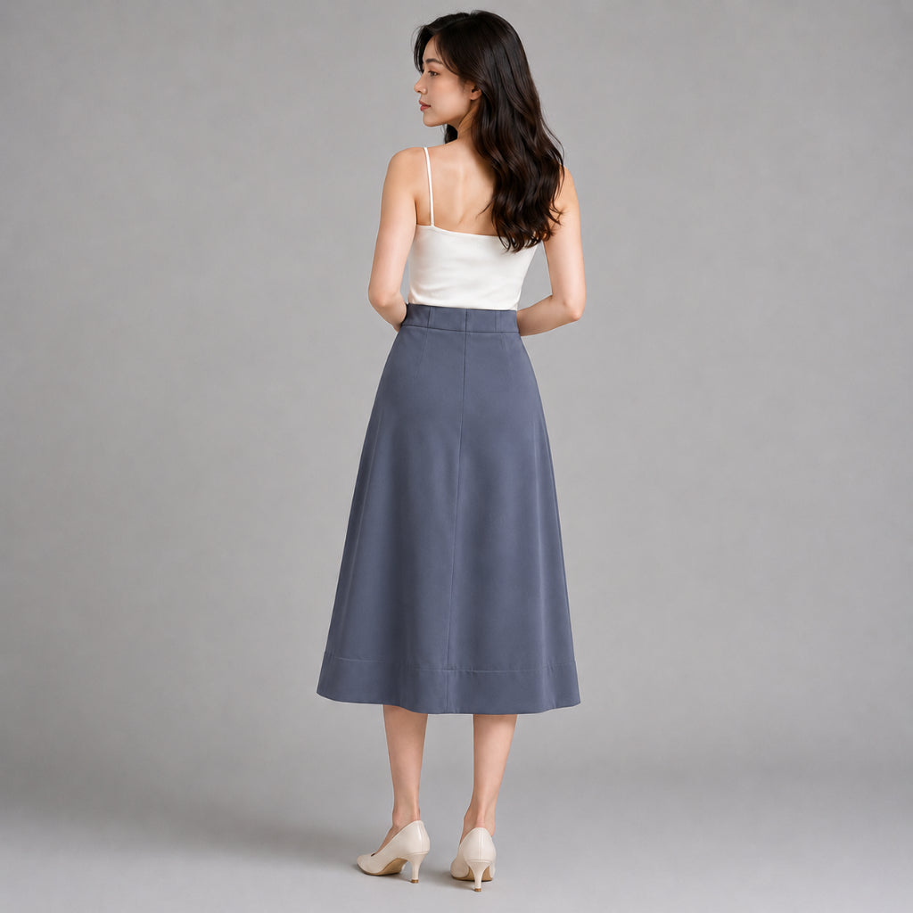 COLEGACY Women A-Line Midi Skirt
