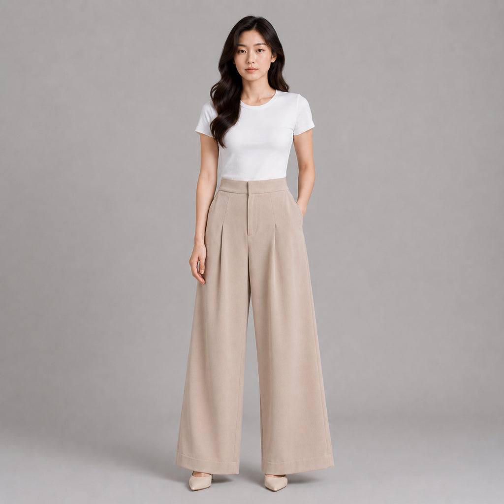 COLEGACY Women Wide Leg Pants